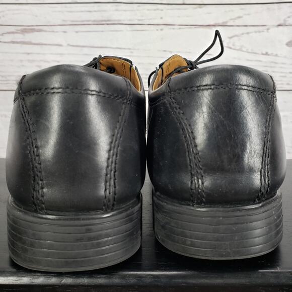 Clarks Collection Men's Black Leather Soft Cushion Oxford Shoes Size 11 - Picture 11 of 12